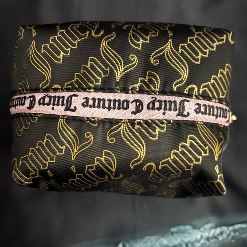 Juicy Couture Black and Gold travel Pouch